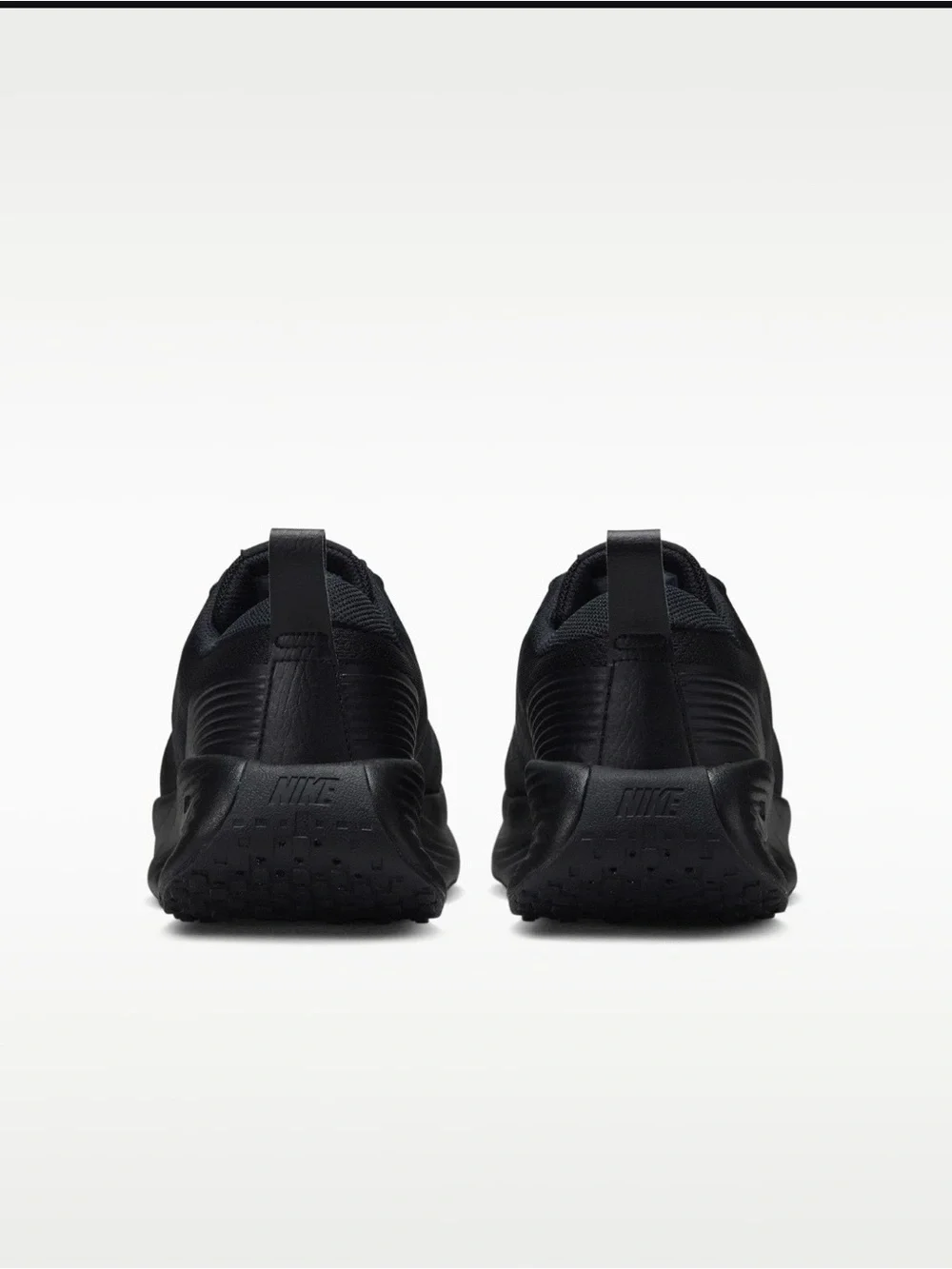 Nike Black Matte Swoosh Running Shoes